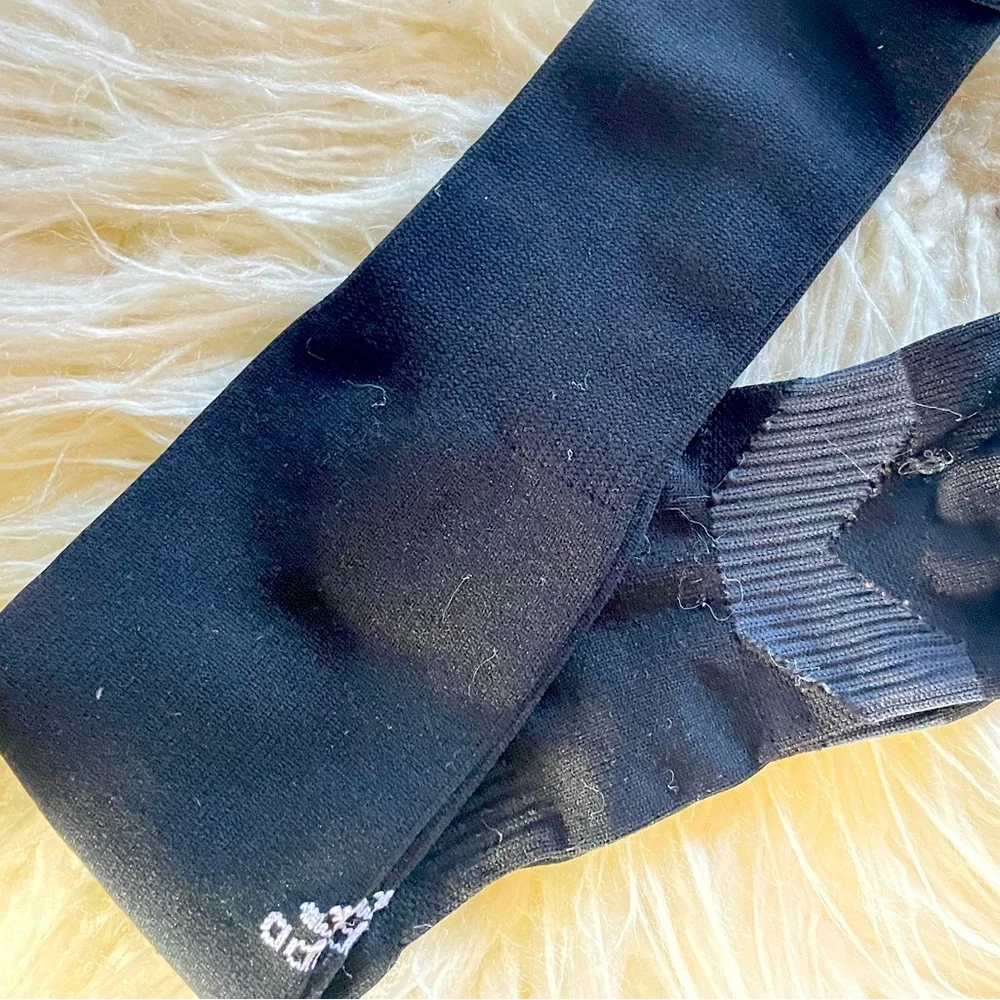 ADIDAS UNISEX BLACK METRO IV SOCCER SOCK